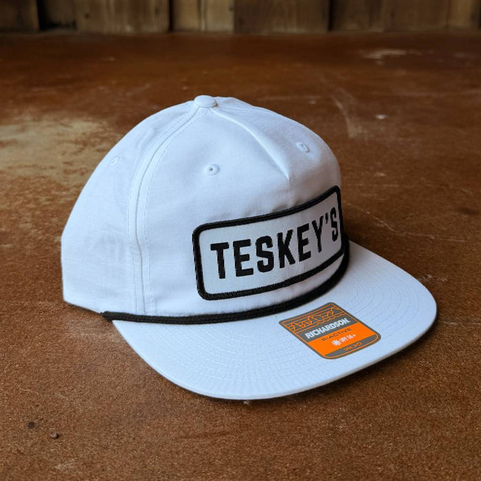 Teskey's Patch Rope Cap - White/Black