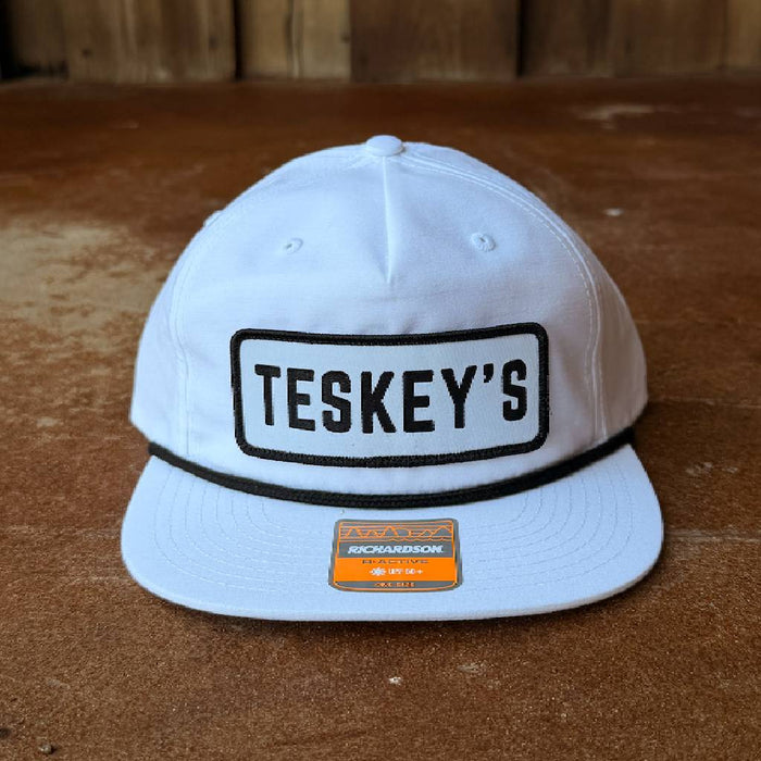 Teskey's Patch Rope Cap - White/Black