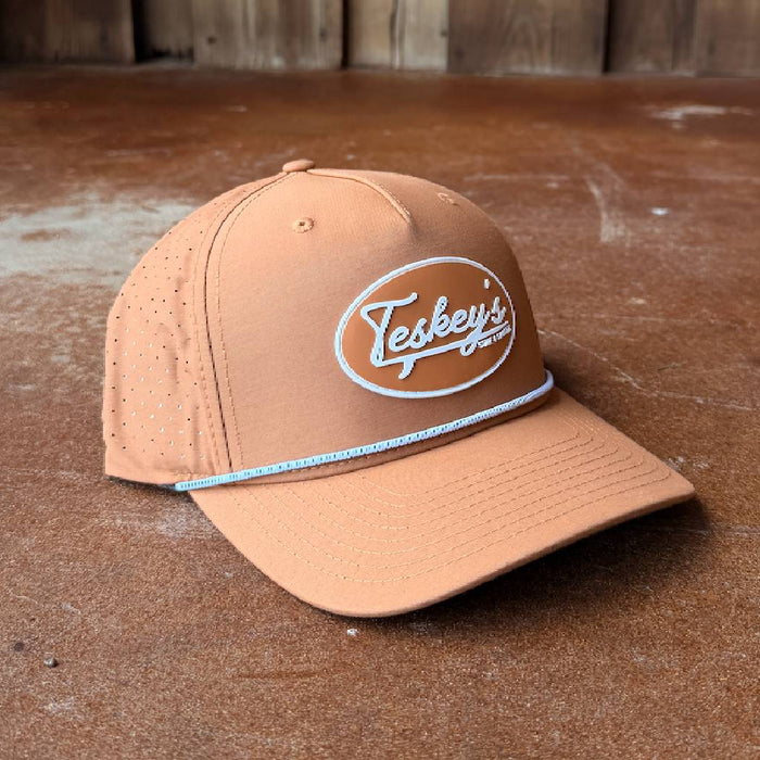 Teskey's Script Surf & Saddle Rope Cap - Clay/White