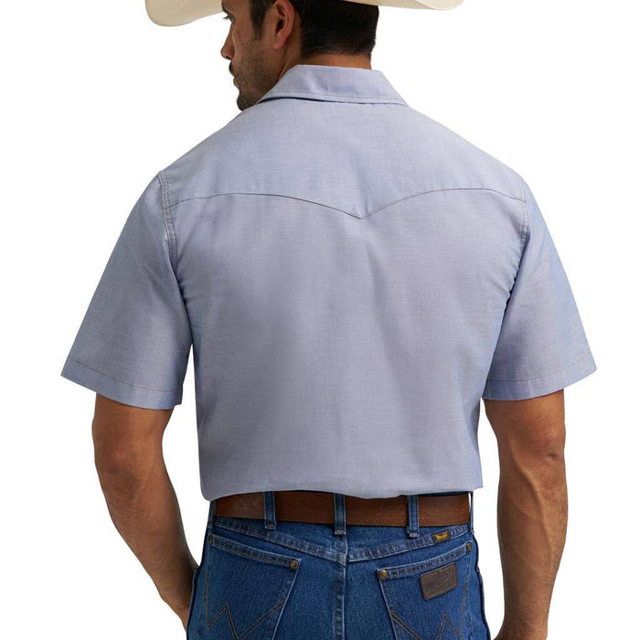 Wrangler Men's Western Chambray Button Down Work Shirt