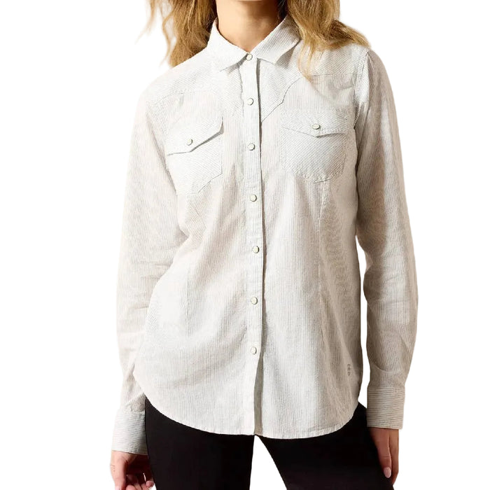 Ariat Women's Stella Snap Black/White Western Shirt