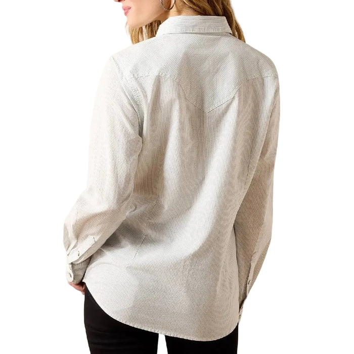 Ariat Women's Stella Snap Black/White Western Shirt