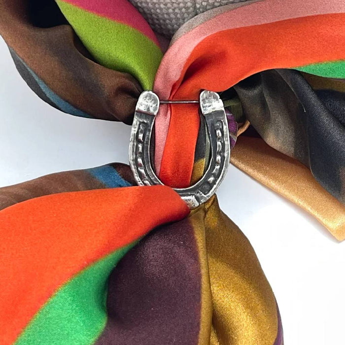 Fringe Scarves Horseshoe Slide