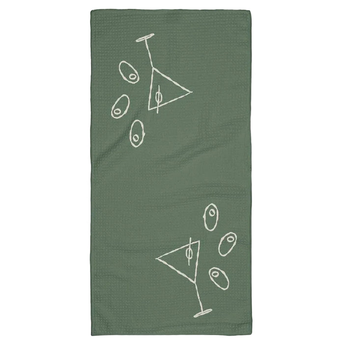 Geometry Shaken Not Stirred Bar Towel