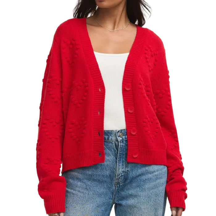 Z Supply Kiss Me Red All Yours Cardigan