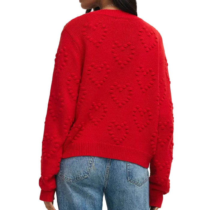 Z Supply Kiss Me Red All Yours Cardigan