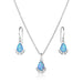 Montana Silversmiths Blue Opal Flare Jewelry Set WOMEN - Accessories - Jewelry - Jewelry Sets Montana Silversmiths