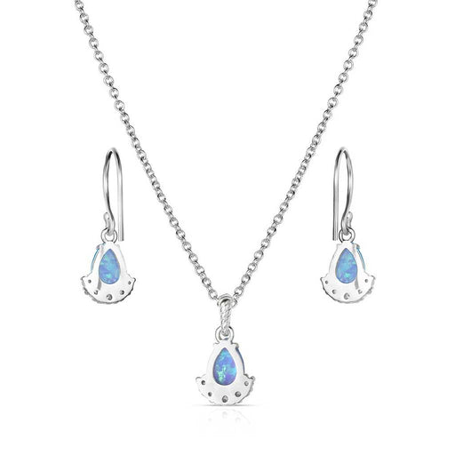 Montana Silversmiths Blue Opal Flare Jewelry Set WOMEN - Accessories - Jewelry - Jewelry Sets Montana Silversmiths