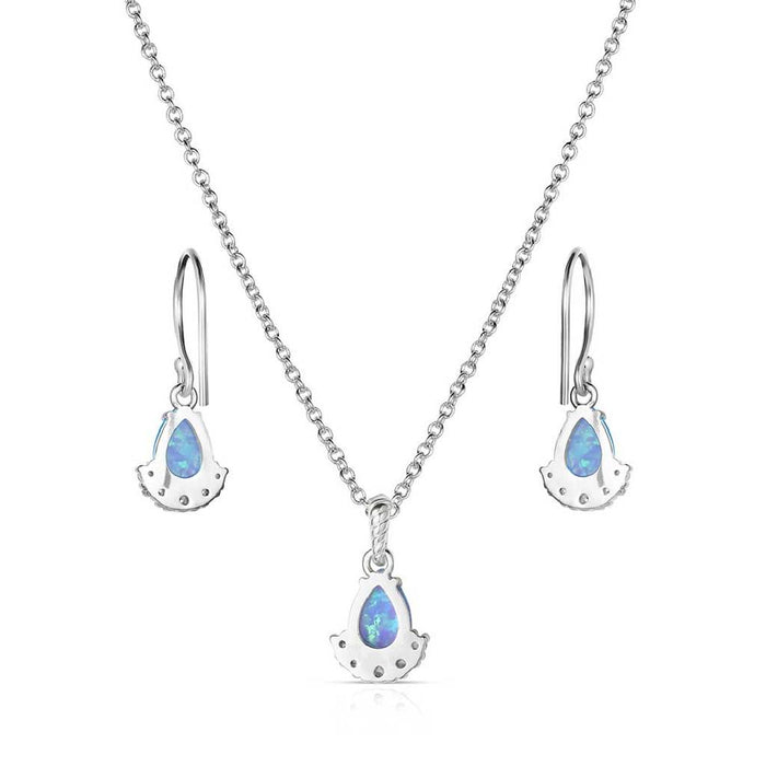 Montana Silversmiths Blue Opal Flare Jewelry Set WOMEN - Accessories - Jewelry - Jewelry Sets Montana Silversmiths