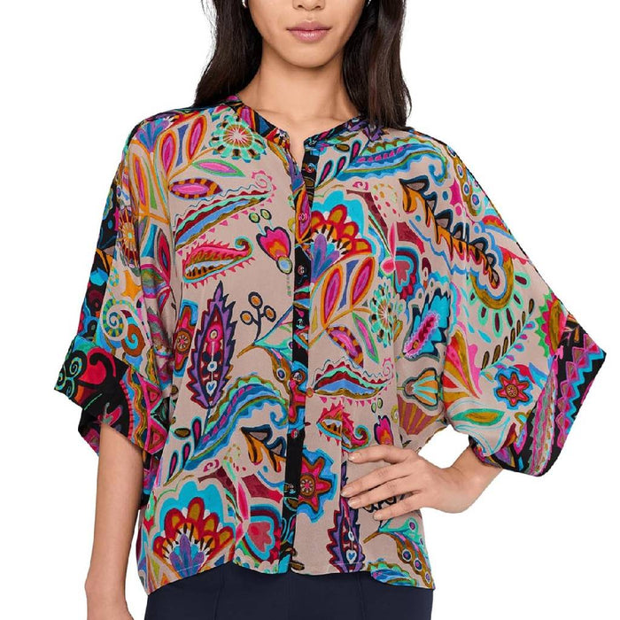 Johnny Was Silvana Flow Shrug Top