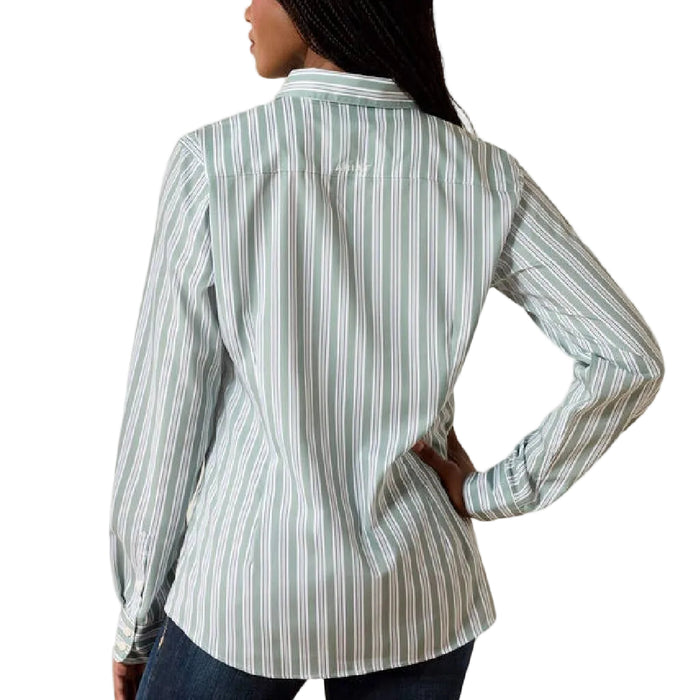 Ariat Women's Kirby Pro Green Bay Stripe Button Down Shirt WOMEN - Clothing - Tops - Long Sleeved Ariat Clothing