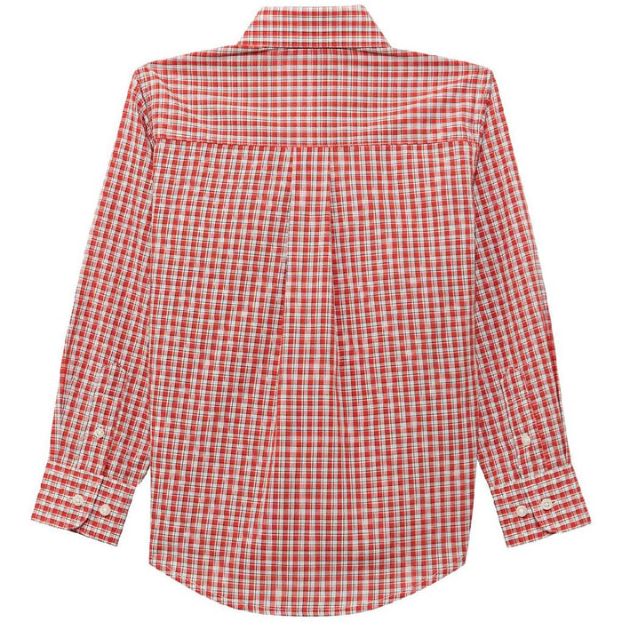 Wrangler Boy's Riata Red Check Button Down Shirt
