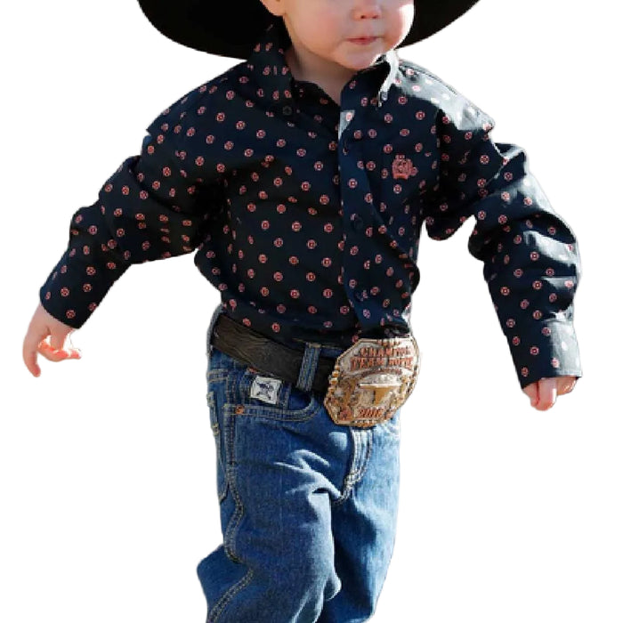 Cinch Baby Boy's Geo Button Down Shirt