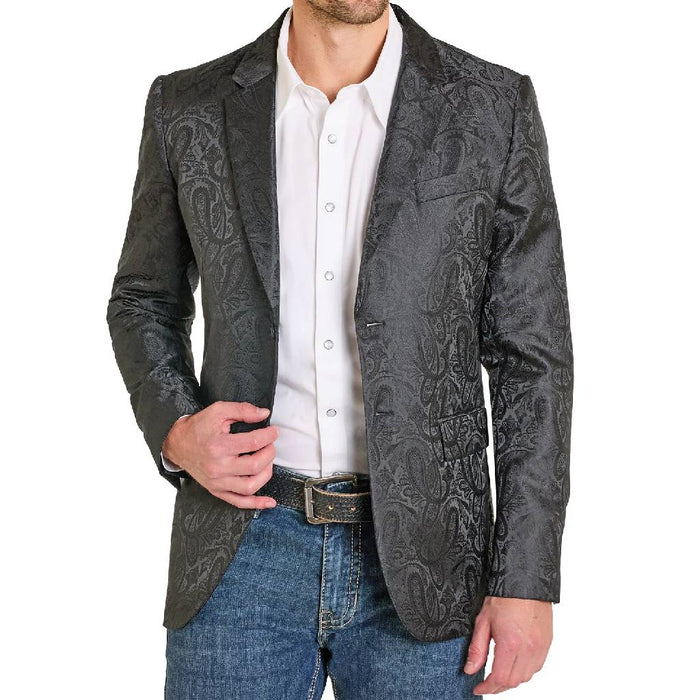 Rock & Roll Denim Black Jacquard Paisley Sport Coat MEN - Clothing - Sport Coats Panhandle