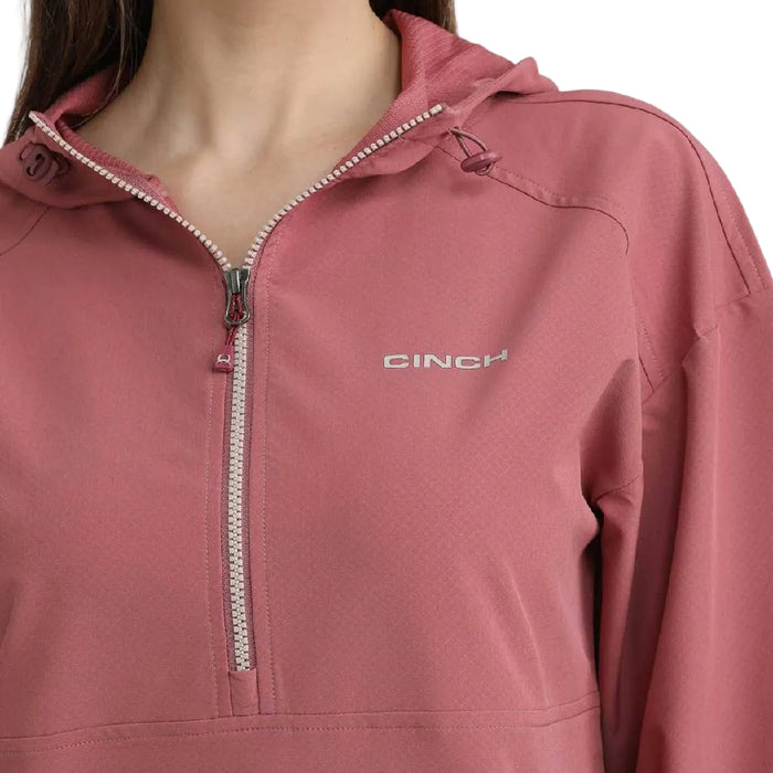 Cinch Women's 1/2 Zip Pink Pullover WOMEN - Clothing - Pullovers & Hoodies Cinch