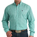 Cinch Men's Turquoise Geo Print Button Down Shirt MEN - Clothing - Shirts - Long Sleeve Cinch