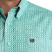 Cinch Men's Turquoise Geo Print Button Down Shirt MEN - Clothing - Shirts - Long Sleeve Cinch