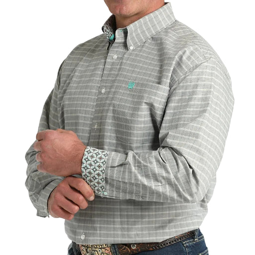Cinch Men's Plaid Print Button Down Shirt MEN - Clothing - Shirts - Long Sleeve Cinch