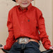 Cinch Boy's Red Geo Print Button Down Shirt KIDS - Boys - Clothing - Shirts - Long Sleeve Shirts Cinch
