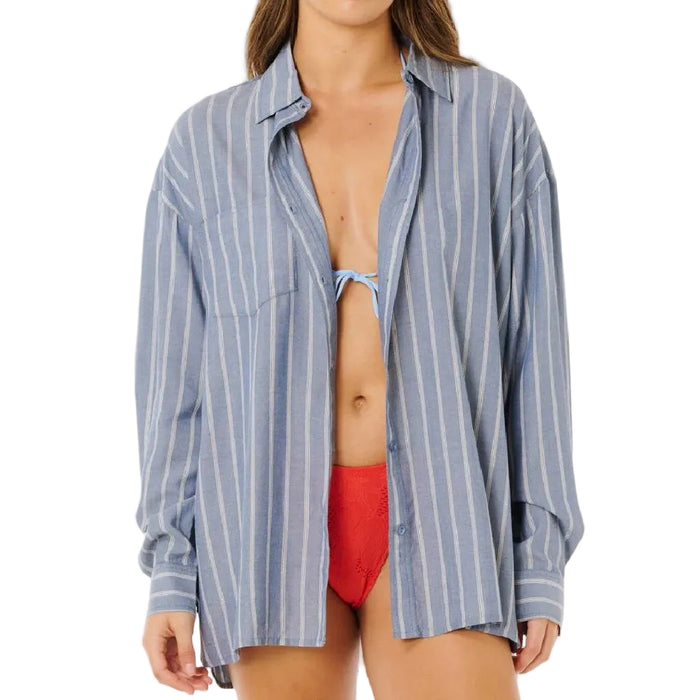 Rip Curl Women's Beach Days Pinstripe Shirt