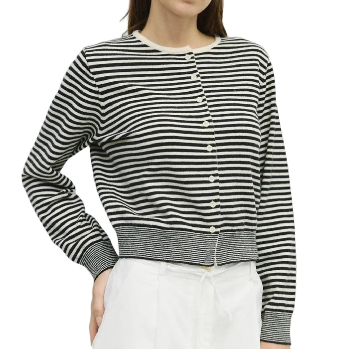 Montana Cardigan - Black/White WOMEN - Clothing - Sweaters & Cardigans MOD REF