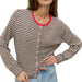 Montana Cardigan - Brown/White WOMEN - Clothing - Sweaters & Cardigans MOD REF