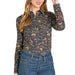 Rock & Roll Denim Women's Western Print Pearl Snap Shirt WOMEN - Clothing - Tops - Long Sleeved Panhandle