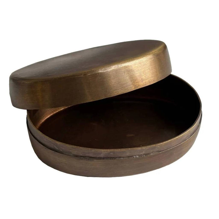 Antiqued Brass Standing Horse Pill Box HOME & GIFTS - Home Decor - Decorative Accents Madison Bay Co.