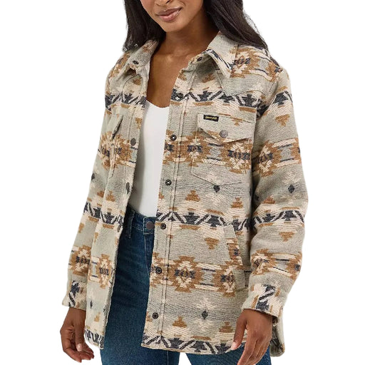 Wrangler Women's Quilt Lined Jacquard Aztec Print Shacket WOMEN - Clothing - Outerwear - Jackets Wrangler