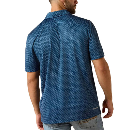 Ariat Men's Dark Denim Medallion Print Polo Shirt MEN - Clothing - Shirts - Short Sleeve Ariat Clothing