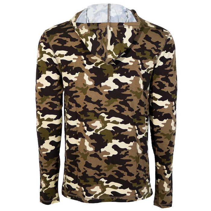 Hooey Men's Hooded Captain Camo Bamboo Shirt