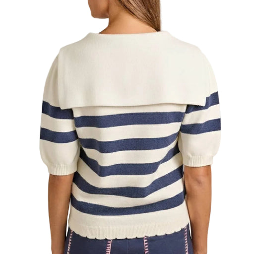 Striped Sailor Knit Top WOMEN - Clothing - Tops - Short Sleeved Main Strip