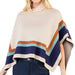 Beige Colorblocked Poncho WOMEN - Clothing - Sweaters & Cardigans THML Clothing