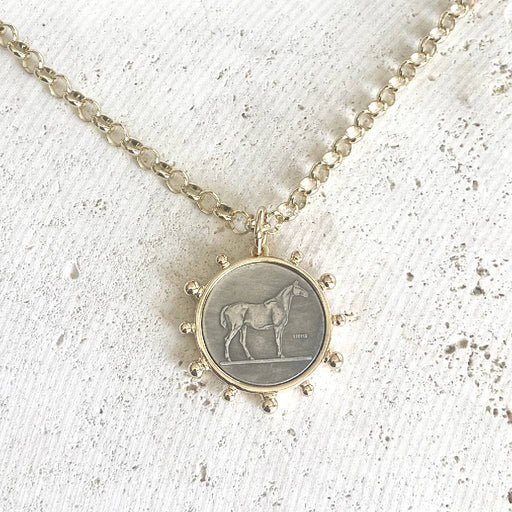 Horse Coin Gold Necklace WOMEN - Accessories - Jewelry - Necklaces Taylor Elliott Designs