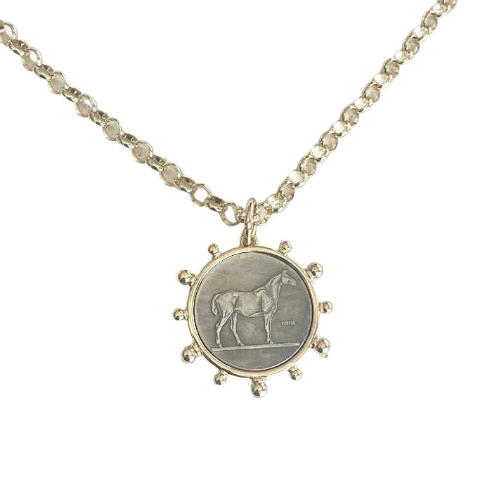 Horse Coin Gold Necklace WOMEN - Accessories - Jewelry - Necklaces Taylor Elliott Designs