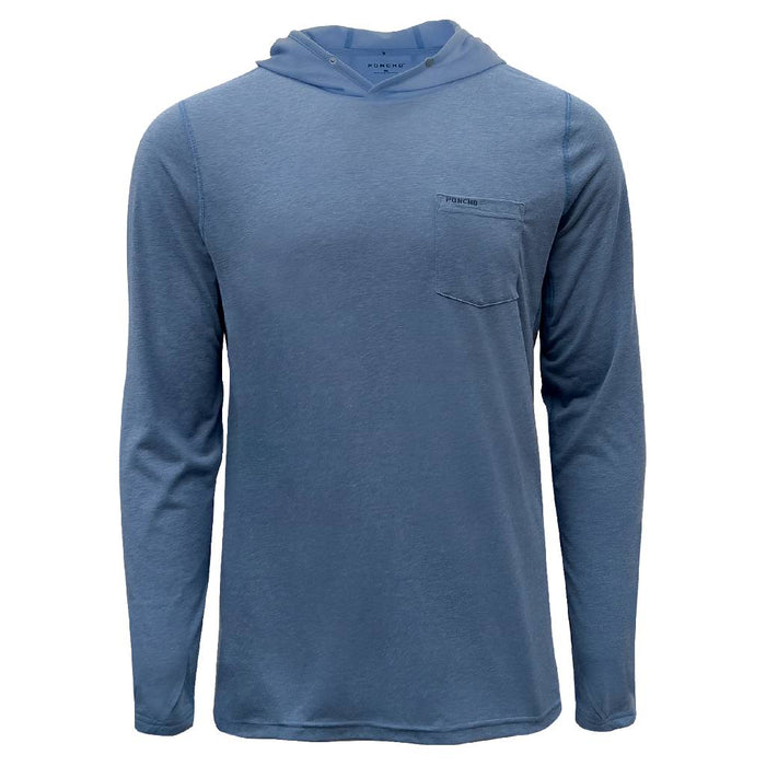 Poncho Slate Blue Performance Hoodie MEN - Clothing - T-Shirts & Tanks Poncho Outdoors