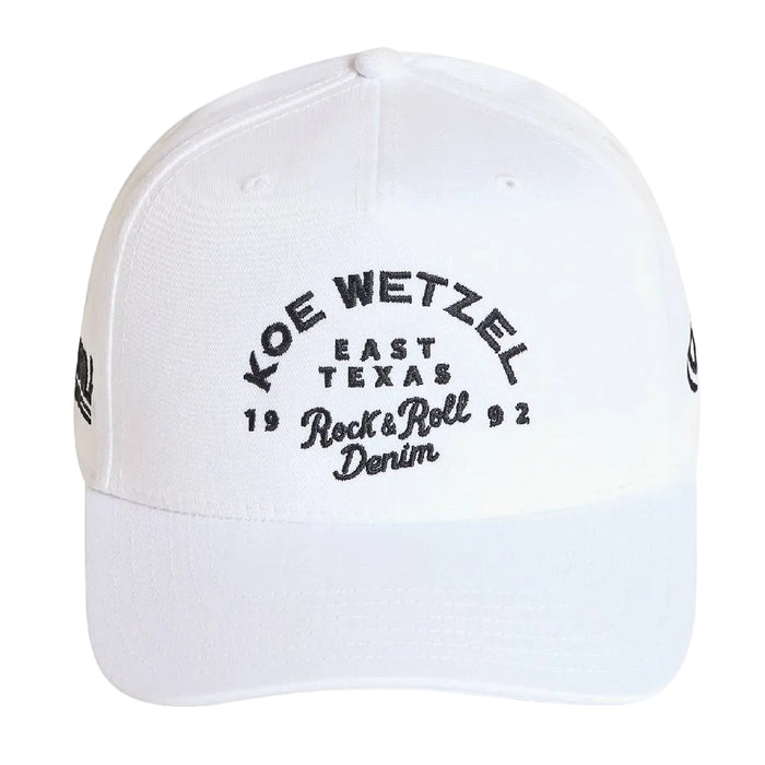 Rock & Roll Denim Koe Wetzel X RRD Cap - White HATS - BASEBALL CAPS Panhandle