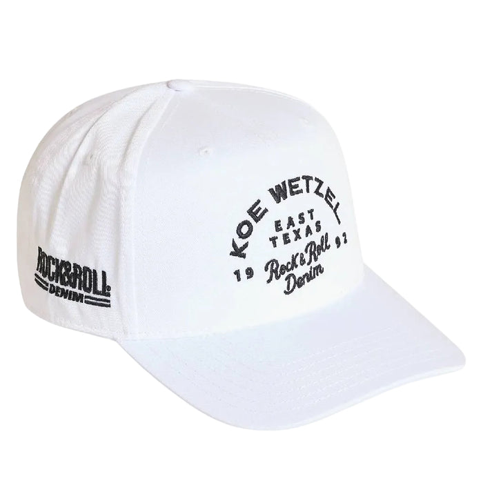 Rock & Roll Denim Koe Wetzel X RRD Cap - White HATS - BASEBALL CAPS Panhandle