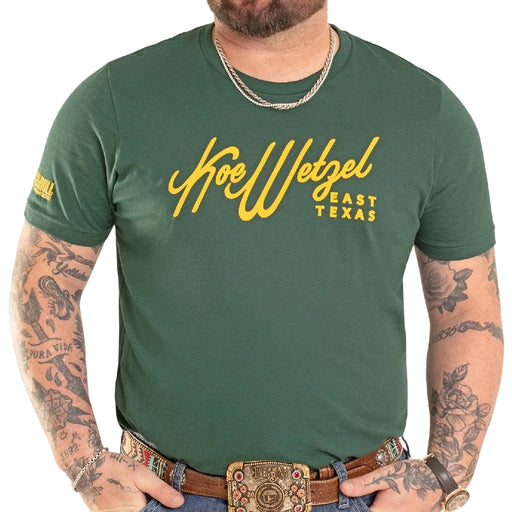 Rock & Roll Denim Men's Koe Wetzel X RRD Hunter Green Tee MEN - Clothing - T-Shirts & Tanks Panhandle
