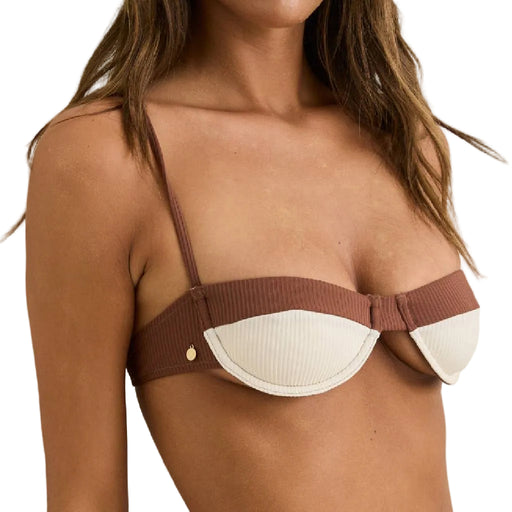 Lily Rib Chocolate Balconette Swim Top WOMEN - Clothing - Surf & Swimwear - Swimsuits Rhythm