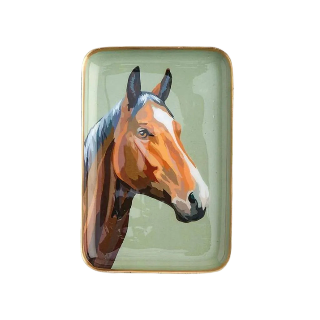 Sage Horse Country Trinket Tray HOME & GIFTS - Home Decor - Decorative Accents Two's Company