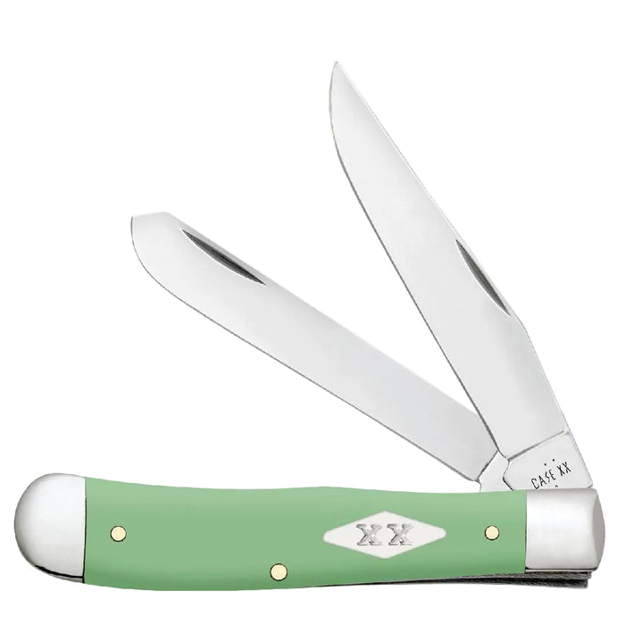 Case Mint Green Synthetic Smooth Trapper Knives W.R. Case