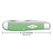 Case Mint Green Synthetic Smooth Trapper Knives W.R. Case