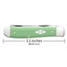 Case Mint Green Synthetic Smooth Mini Trapper Knives W.R. Case