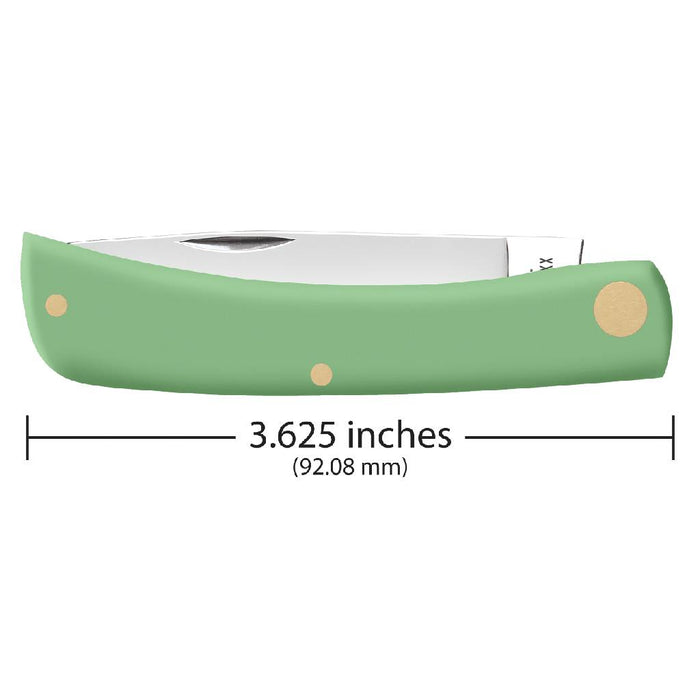 Case Mint Green Synthetic Smooth Sod Buster Jr