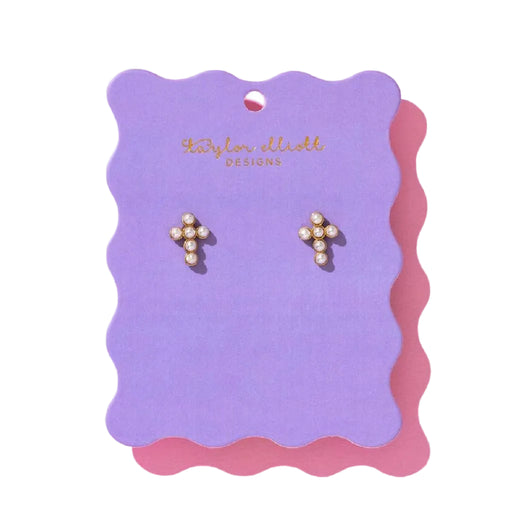 Faith Pearl Stud Earrings WOMEN - Accessories - Jewelry - Earrings Taylor Elliott Designs
