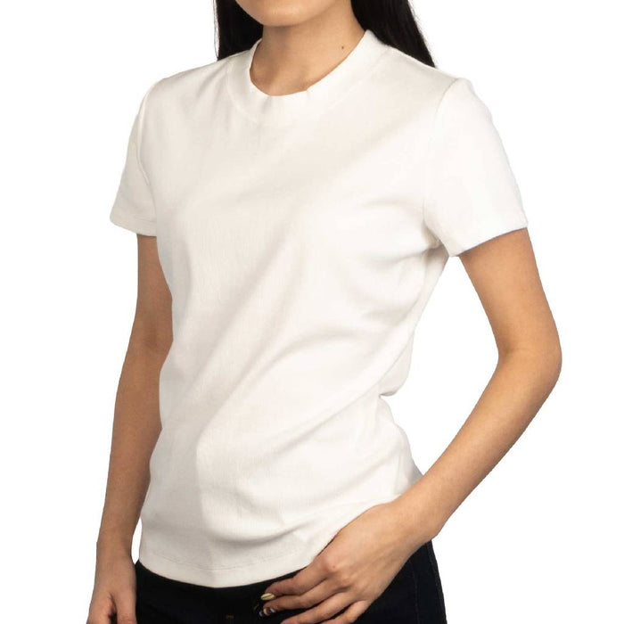 Kut Langley White Rib Top WOMEN - Clothing - Tops - Short Sleeved Kut from the Kloth