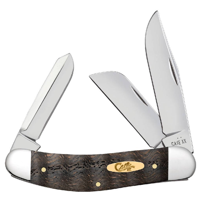 Case Black Curly Oak Wood - Smooth Sowbelly Knives W.R. Case