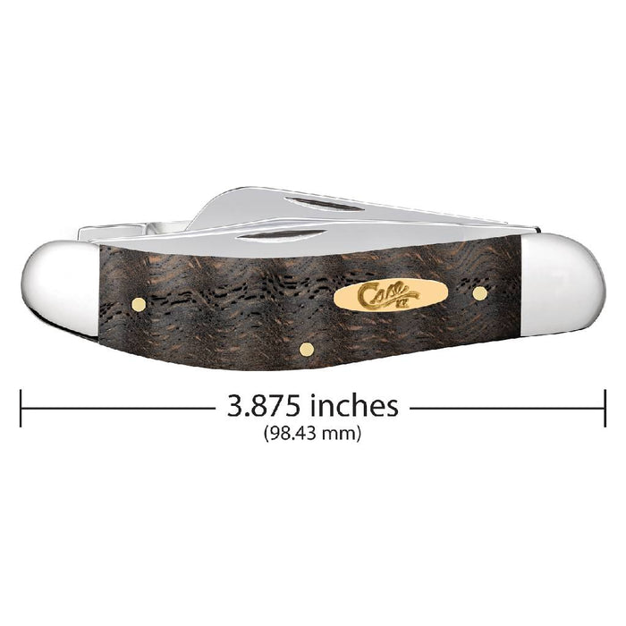 Case Black Curly Oak Wood - Smooth Sowbelly Knives W.R. Case