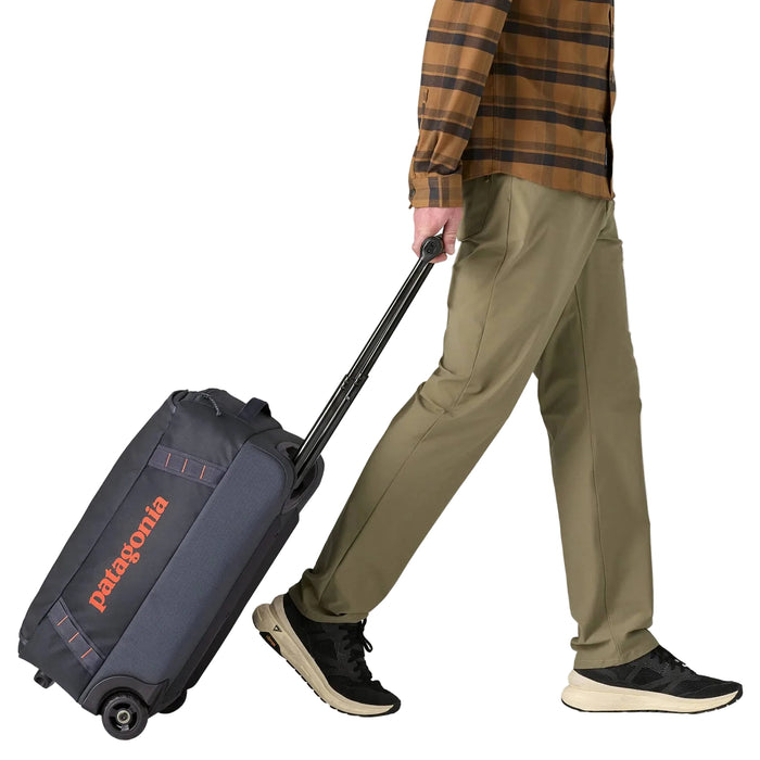 Patagonia 40L Black Hole Wheeled Duffle Bag - Smolder Blue w/Amanita Red ACCESSORIES - Luggage & Travel - Duffle Bags Patagonia